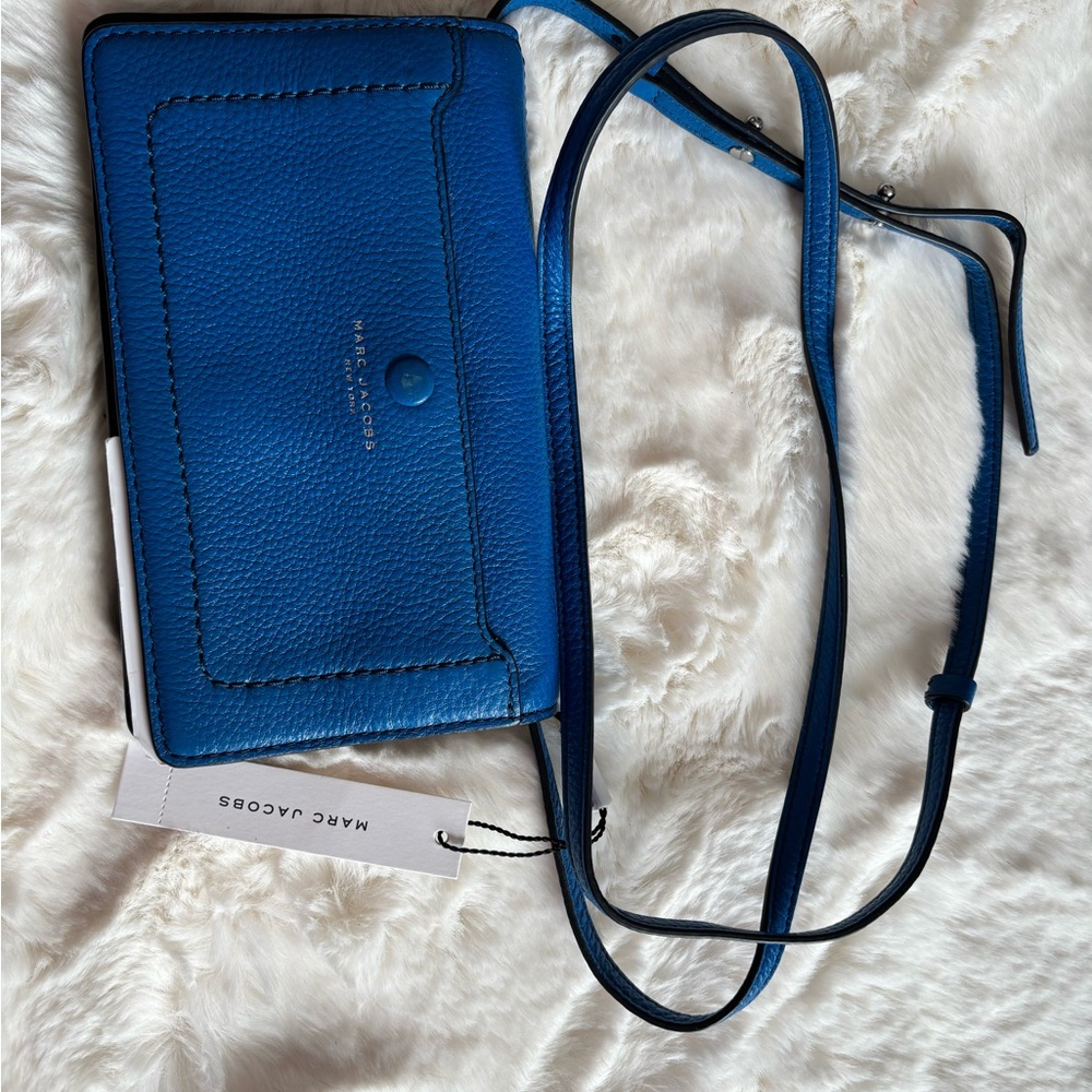 Marc Jacobs Vibrant Blue Leather Shoulder Bag